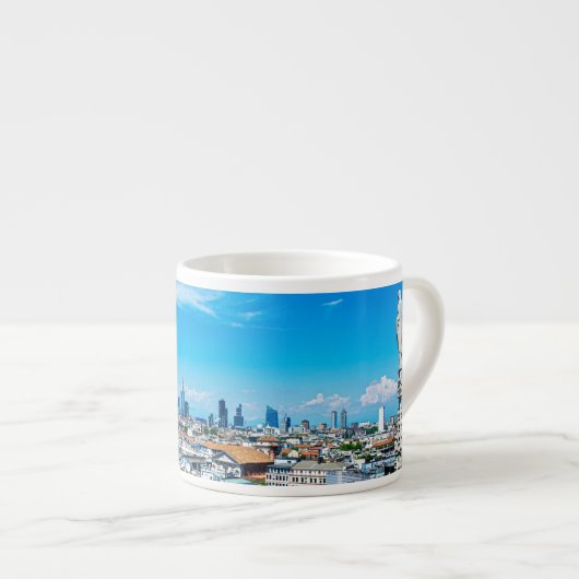 Milanese skyline espresso kop (Voorkant rechts)