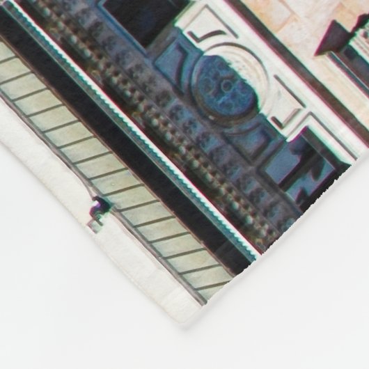 Milanese skyline fleece deken (Hoek)