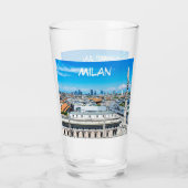 Milanese skyline glas (Achterkant)
