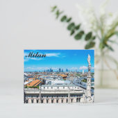 Milanese skyline in Italië Briefkaart (Staand voorkant)