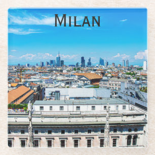 Milanese skyline in Italië Glazen Onderzetter