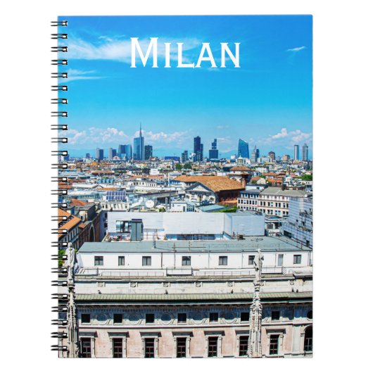 Milanese skyline in Italië Notitieboek (Voorkant)
