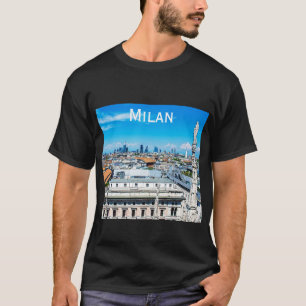 Milanese skyline in Italië T-shirt