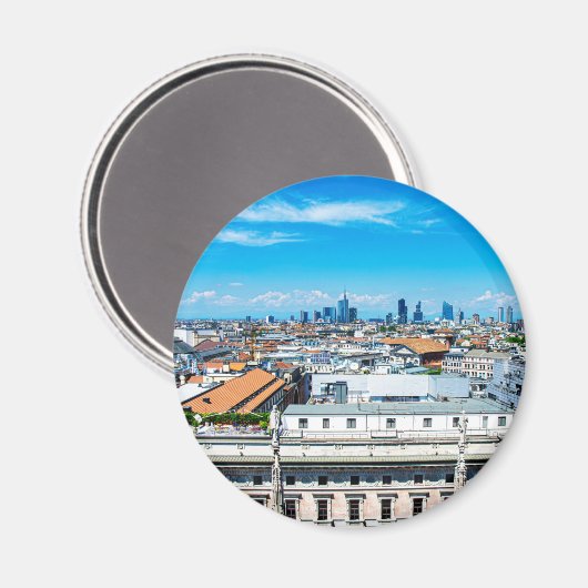 Milanese skyline magneet (Voorkant / Achterkant)
