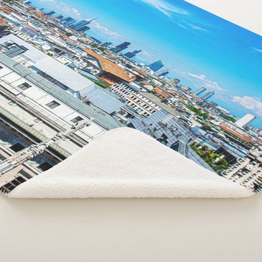 Milanese skyline sherpa deken (3/4)