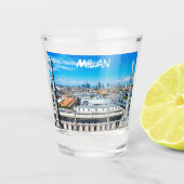Milanese skyline shot glas (Voorkant)