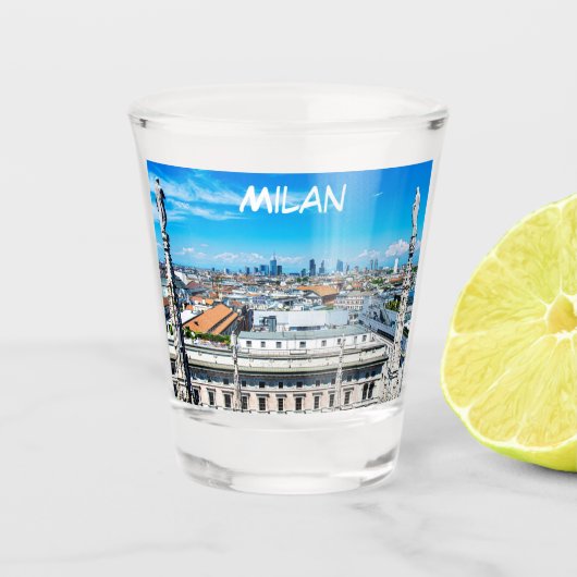 Milanese skyline shot glas (Voorkant)
