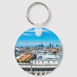 Milanese skyline sleutelhanger