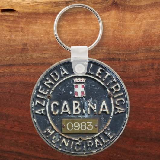 Milano Azienda Elettrica Municipale Cabina Sleutelhanger (Voorkant)
