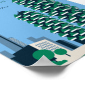 Milano Bosco Verticale Reisposter | Milaan Italië Poster (Hoek)