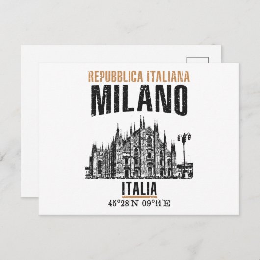 Milano Briefkaart (Voorkant / Achterkant)