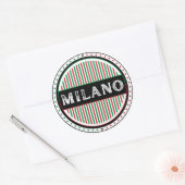 Milano City Pride Emblem – Italian Identity Ronde Sticker (Envelop)