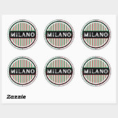 Milano City Pride Emblem – Italian Identity Ronde Sticker (Vel)