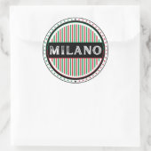 Milano City Pride Emblem – Italian Identity Ronde Sticker (Tas)