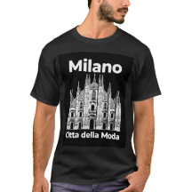 Milano Duomo - Citta della Moda - Zwarte T-Shirt