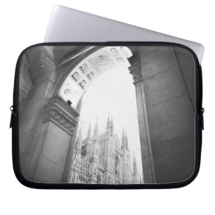 Milano Italië, Galleria Uitzicht van de Duomo Laptop Sleeve