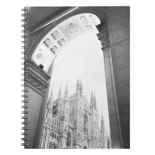 Milano Italië, Galleria Uitzicht van de Duomo Notitieboek (Voorkant)
