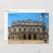 Milano, Italië - La Scala Theater, opera house Briefkaart (Voorkant / Achterkant)