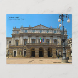 Milano, Italië - La Scala Theater, opera house Briefkaart