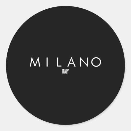 Milano Italië Ronde Sticker (Voorkant)