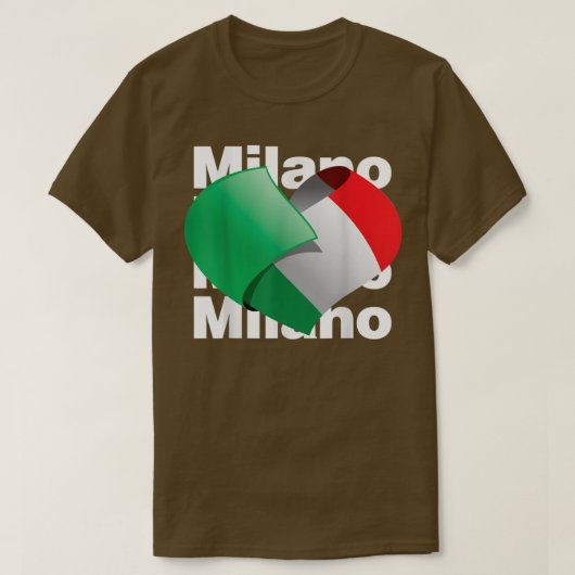 Milano Italië T-shirt (Design voorkant)