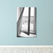 Milano Italië, Uitzicht van La Scala Opera Window Canvas Afdruk (Insitu (Houten vloer))