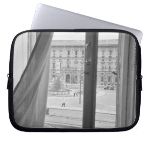 Milano Italië, Uitzicht van La Scala Opera Window Laptop Sleeve