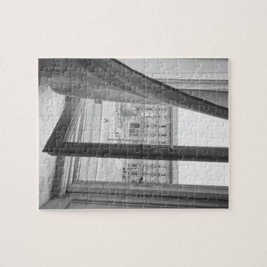 Milano Italië, Uitzicht van La Scala Opera Window Legpuzzel (Horizontaal)