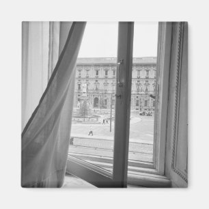 Milano Italië, Uitzicht van La Scala Opera Window Magneet