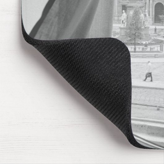 Milano Italië, Uitzicht van La Scala Opera Window Muismat (Hoek)