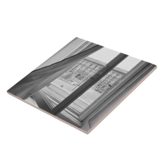 Milano Italië, Uitzicht van La Scala Opera Window Tegeltje (Zijkant)