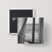 Milano Italië, Uitzicht van La Scala Opera Window Vierkante Button 5,1 Cm (Voorkant /achterkant)