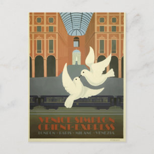 Milano Italië White Doves Orient Express Briefkaart