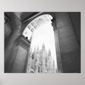 Milano Italy, Galleria View of the Duomo Poster (Voorkant)