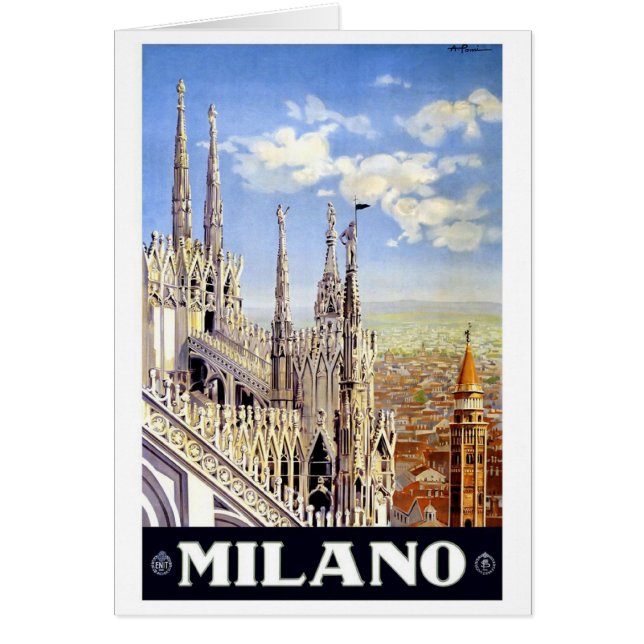 Milano Italy Vintage Travel (Voorkant)