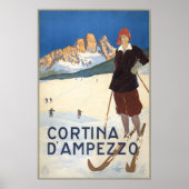 Milano  Italy Vintage Travel Poster (Voorkant)