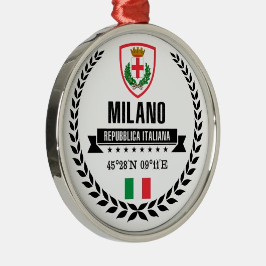 Milano Metalen Ornament (Rechts)