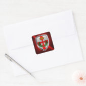 Milano Mettalic Emblem Vierkante Sticker (Envelop)