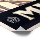 Milano (Milaan) Italiaans poster van het vintage-r (Hoek)