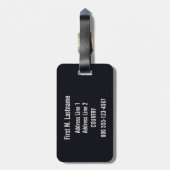  Milano Milaan Italië, aangepast bagagelabel (Achterkant verticaal)