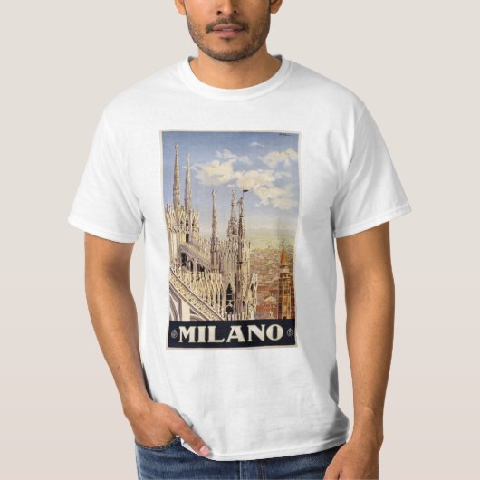Milano (Milaan) Italië kleding T-shirt (Voorkant)