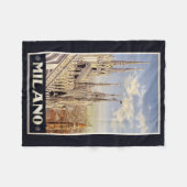 Milano (Milaan) Italië vintage reizen fleece (Voorkant (Horizontaal))