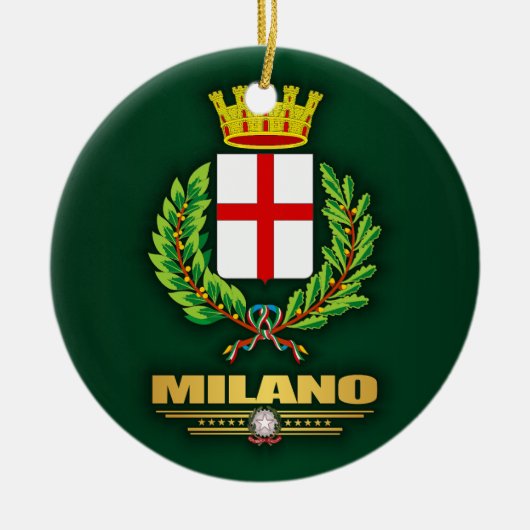 Milano (Milaan) Keramisch Ornament (Voorkant)