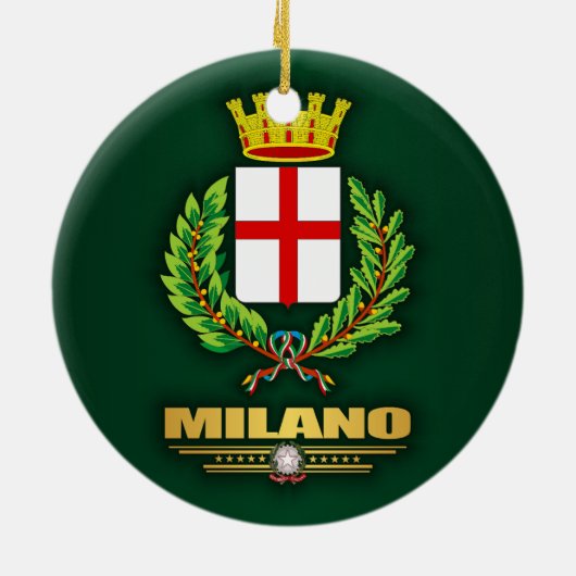 Milano (Milaan) Keramisch Ornament (Achterkant)