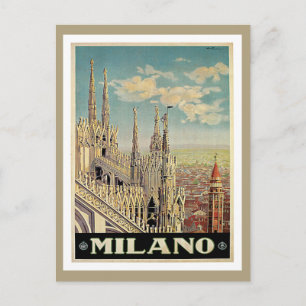 Milano Milan Italië Vintage Travel Briefkaart
