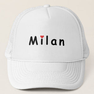 Milano Milano Italië Ik hou van Milaan Trucker Pet