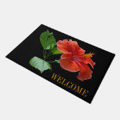 Milano Red Hibiscus door Welcome Mat (Schuin)