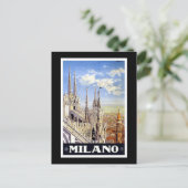 Milano-reisreclame Briefkaart (Staand voorkant)