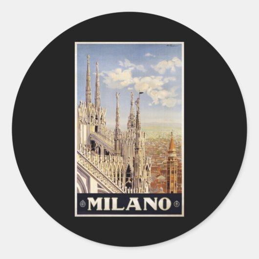 Milano Ronde Sticker (Voorkant)
