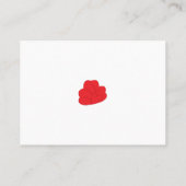 Milano Rood, Roos Madder hart Design Plaatskaartje (Achterkant)